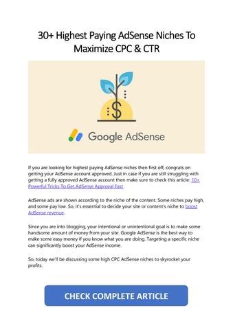 best niches for adsense|30+ Highest Paying AdSense Niches To Maximize .